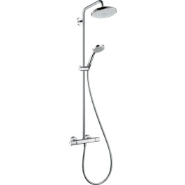Hansgrohe Showerpipe Croma 220 für Dusche chrom mit Thermostat 27185000