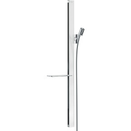 Hansgrohe Brausestange Unica E 900mm mit Isiflex Brauseschlauch 1600mm, Weiß/Chrom 27640400