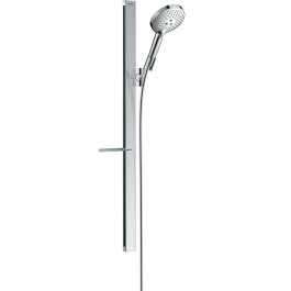 Hansgrohe Raindance Select S Brauseset 120 3jet mit Brausestange 900mm und Ablage, Chrom 27648000