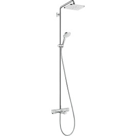 Hansgrohe Showerpipe Croma E 280 1jet chrom mit Wannenthermostat 27687000