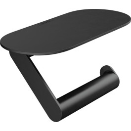Hansgrohe Papierrollenhalter WallStoris mit Ablage mattschwarz 27928670