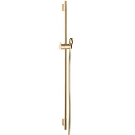 Hansgrohe Brausestange Unica S Puro 900mm mit Isiflex Brauseschlauch 1600mm, Brushed Gold Optic 28631250