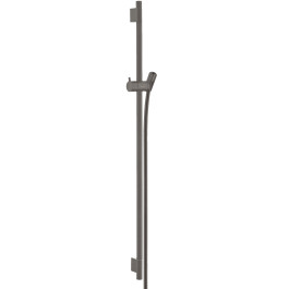 Hansgrohe Brausestange Unica S Puro 900mm mit Isiflex Brauseschlauch 1600mm, Brushed Black Chrome 28631340
