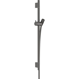 Hansgrohe Brausestange Unica S Puro 650mm mit Isiflex Brauseschlauch 1600mm, Brushed Black Chrome 28632340
