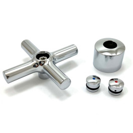 Hansgrohe Griff Axor Terrano 2-Griff Waschtischarmatur warm/kalt chrom 37299000