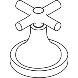 Hansgrohe Kreuzgriff, chrom 37995000
