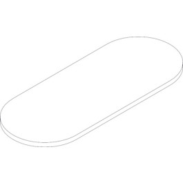 Hansgrohe Axor Glasablage Logo 450mm klar 40229000