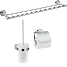 Hansgrohe Bad Accessoire 3-teiliges Set Logis Universal chrom 41727000