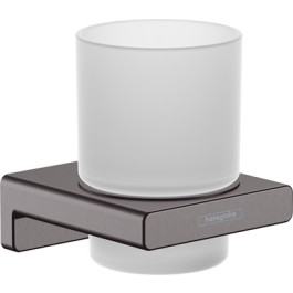 Hansgrohe Zahnputzbecher AddStoris brushed black chrom 41749340