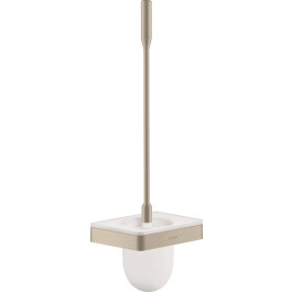 Hansgrohe WC-Bürste Axor Universal Softsquare brushed nickel mit Wandhalter 42835820