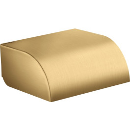 Hansgrohe Toilettenpapierhalter mit Deckel Axor Universal Circular brushed gold optik 42858250