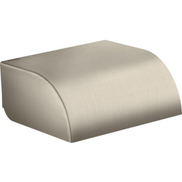 Hansgrohe Toilettenpapierhalter mit Deckel Axor Universal Circular brushed nickel 42858820