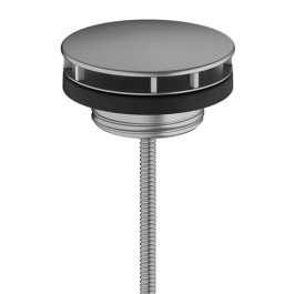 Hansgrohe Ablaufgarnitur nicht verschließbar für Waschbecken, Brushed Black Chrome 50001340