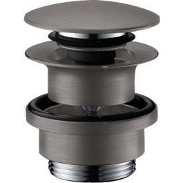 Hansgrohe Ablaufgarnitur Push-Open für Waschtisch- und Bidetmischer, Brushed Black Chrome 50100340