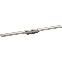 Hansgrohe RainDrain Flex Duschrinne 1000mm kürzbar, Fertigset für Wandmontage gebürstet edelstahl 56053800