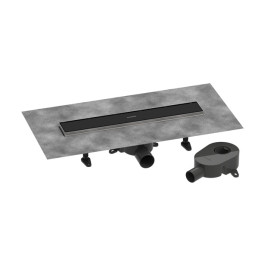 Hansgrohe Komplettset DR RainDrain Go 500 rückseitig befliesbar für Standard-/flache Installation, schwarzmatt 56270670