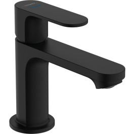 Hansgrohe Rebris S Standventil 80 mit Hebelgriff für Kaltwasser oder vorgemischtes Wasser ohne Ablaufgarnitur, Mattschwarz 72503670