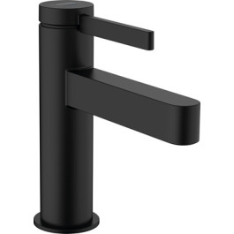 Hansgrohe Finoris Standventil 100 mit Hebelgriff für Kaltwasser oder vorgemischtes Wasser ohne Ablaufgarnitur, Mattschwarz 76013670