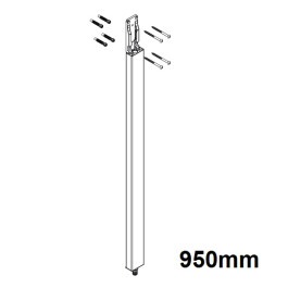 Hansgrohe Rohr mit Abdeckung 950mm Raindance Select Showerpipe chrom 92357000