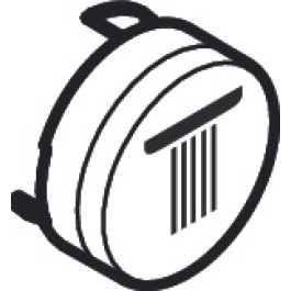 Hansgrohe Druckknopf Symbol Kopfbrause Rain groß schwarz 92571610