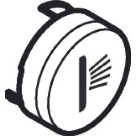 Hansgrohe Durckknopf Symbol Seitenbrause schwarz 92578610