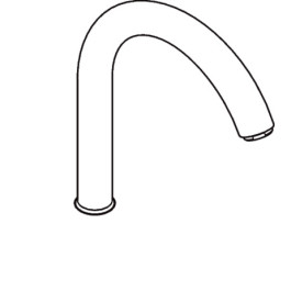 Hansgrohe Auslauf für Spültischmischer Standmodell chrom 92830000