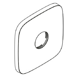Hansgrohe Rosette PuraVida Brausenmischer UP 155/155mm chrom 95276000