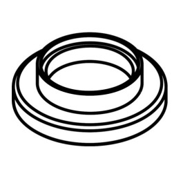 Hansgrohe Rosette Axor Uno 4-Loch Fliesenrand chrom 96501000
