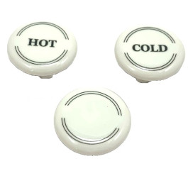 Hansgrohe Porzellankappen Axor Montreux hot/cold/Ringe 97987000