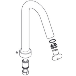 Hansgrohe Auslauf Axor Citterio M 4-Loch Wannenarmatur Wannenrand chrom 98997000