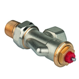 Resideo Thermostatventil FX, Axial, 1/2'' Messing vernickelt V2000AFX15