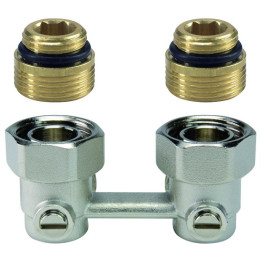 Resideo Hahnblock Verafix-VKE, Eck, Aussengewinde 1/2'' V2495EY015A