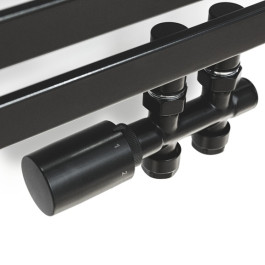 HSK Mittelanschluss-Garnitur Set Durchgang, schwarz-matt 890832-68