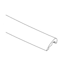 HSK Wasserleiste gebogen Radius 550mm, für Runddusche 4-teilig pendelbar E100051-1-550