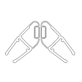 HSK Magnetprofil 45°, Höhe 2.010mm, Transparent E100055-90-6