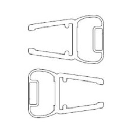 HSK Magnetprofil 90° für 6mm Glas Transparent E100056-6-S