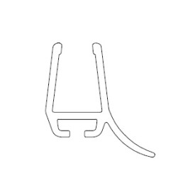 HSK Wasserabweisprofil 8mm Glas, Länge 1.000mm E100058-8