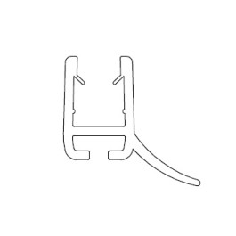 HSK Wasserabweisprofil, gebogen, 6mm Glas, Runddusche 4-teilig E100059-6-4