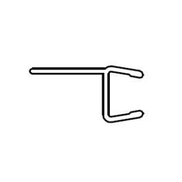 HSK Dichtung vertikal, Höhe 2.010mm E100072-6