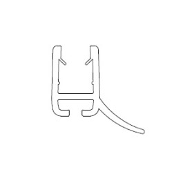 HSK Wasserabweisprofil gerade ohne Endkappe E85058-1-1