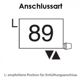 Arbonia Mehrpreis zu Heizwand Einbauventil Anschlussart 89, Ventil unten, Klemm