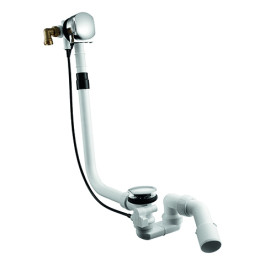 Ideal Standard Ab-und Überlaufgarnitur Multiplex-Trio mit überlangem Schaft chrom K7812AA