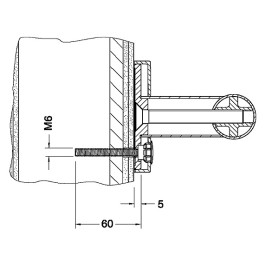 Keuco Befestigungs Set 7 Plan Care 3x Zylinderschraube M6x60 V2A 34993000200