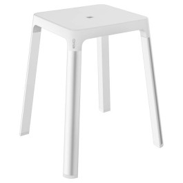 Keuco Bad Hocker AXESS silber-eloxiert/weiß 35082170051