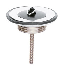 Kludi Waschtisch-und Bidet-Sifon Universal-Stopfenventil Messingunterteil, chromnickelstahl 1041135-00