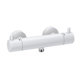 Kludi BOZZ Thermostat-Brausearmatur ohne Brausegarnitur mattweiß 352035338