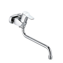 Kludi PURE & EASY Spezial Wannen-Einhandmischer 45mm ohne Brausegarnitur chrom 375910565