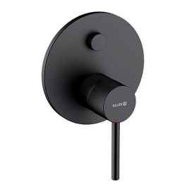 Kludi BOZZ UP-Wannenfüll-/Brause Einhandmischer Push mit Funktionseinheit, mattschwarz 387593976