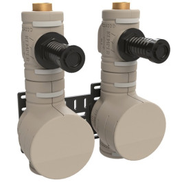 Kemper DUO-PLUS Absperr-Wasserzähler-Kombination RG, G2 Multi-Wasserzähler-Gehäuse, IG, 153mm, DN20 8672702000