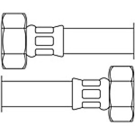 Neoperl Techline NT Panzerschlauch DN 25 IG x IG 1'' 30cm 32907011